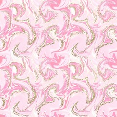 MARBLE TEXTURE SEAMLESS PATTERN MARBLE EFFECT PINK AND WHITE MARBLE WITH GOLD ACCENTS 