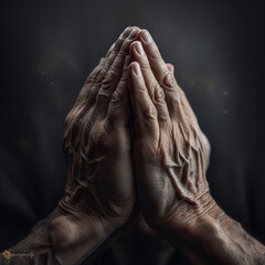 Praying Hands Generative AI