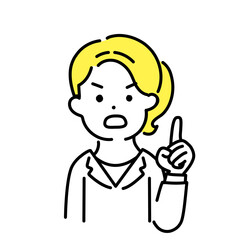 かわいい人物のイラストシリーズ _ 女性のオフィスワーカー _ 重要　