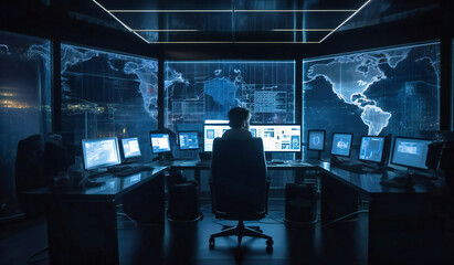 a businessman is working on financial projections