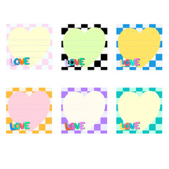 Cool checkered post it note