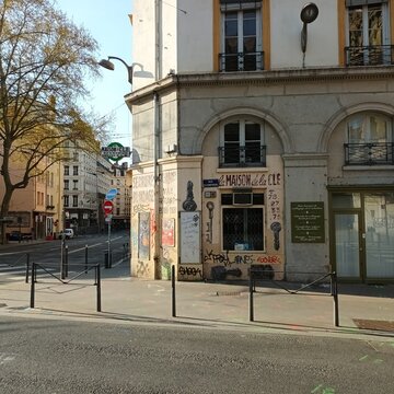Antico negozio di chiavi a Lyon in Francia.