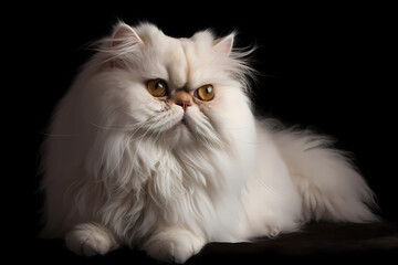 Fototapeta premium Persian cat - Originated in Iran, known for their long, luxurious fur and laid-back temperament (Generative AI)