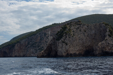 Fototapeta na wymiar View from Zakynthos Island, Greece