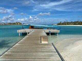 wooden pier on the sea