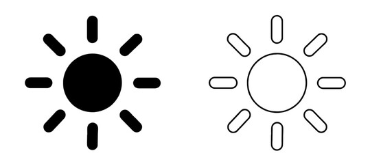 brightness icon png for your website, app, UI/UX etc...