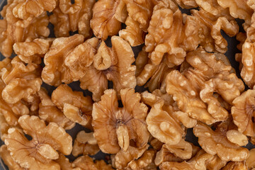 Background from walnut kernels