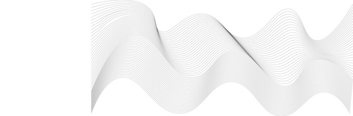 Creative line art, Curved smooth design. Vector Abstract wave element for design Stylized line art