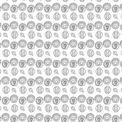 Doodle sushi pattern