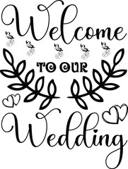 Wedding svg design cut files