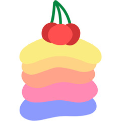 Rainbow pancakes