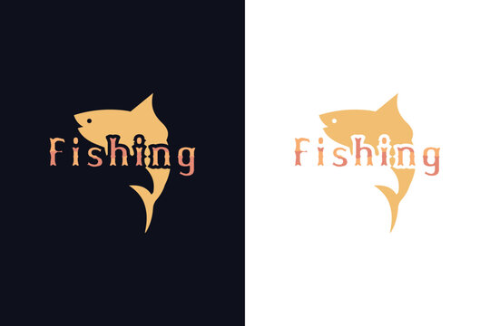 Fishing typography t-shirt design template.