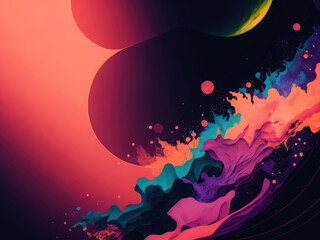 abstract background with splashes