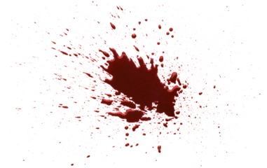 Blood drops cut out