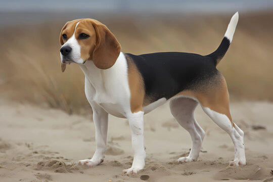 Beagle - originally from England, bred for hunting small game. Known for their keen sense of smell and friendly personalities (Generative AI)