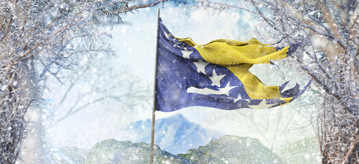 Bosnia And Herzegovina, Republic of Bosnia and Herzegovina - Waving Flag