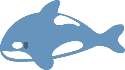 cute orca or killer whale cartoon © Veronica