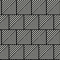 Vector monochrome geometric pattern in simple graphic design. Fashion trendy geometry.