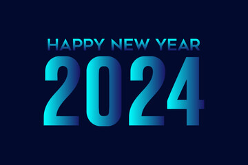 Happy new years 2024 vector illustration, new year banner design template, Happy christmas 2024.