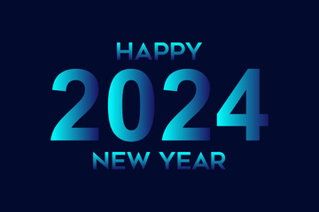 Happy new years 2024 vector illustration, new year banner design template, Happy christmas 2024.