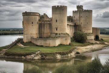 Fototapeta na wymiar Explore the Magnificent Medieval Castle on a Hilltop