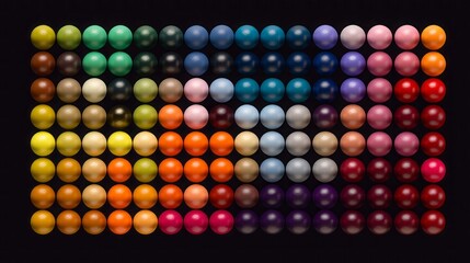 Fototapeta na wymiar Multicolored balls on a white background. Generative AI