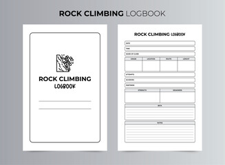 Rock Climbing Logbook Template