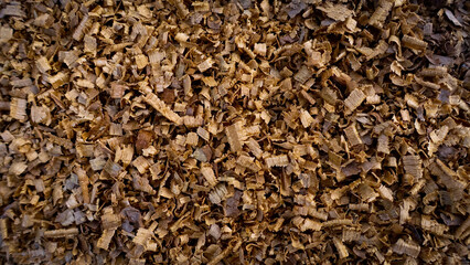 Sawdust wood powder