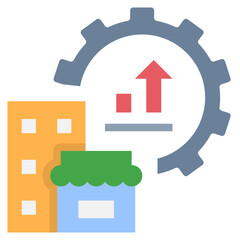 efficiency flat style icon