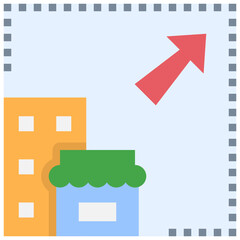 scalability flat style icon