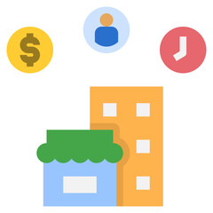 resource flat style icon