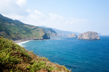 Fototapeta premium Gulf of Biscay cliffs landscape, Spain