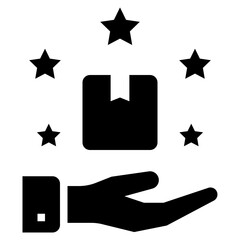 quality product glyph style icon