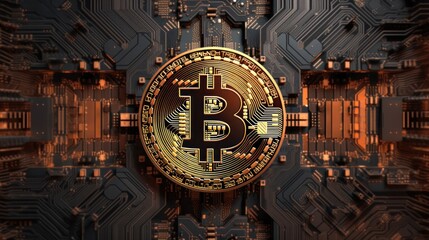 Bitcoin cryptocurrency bull trend. Generative AI