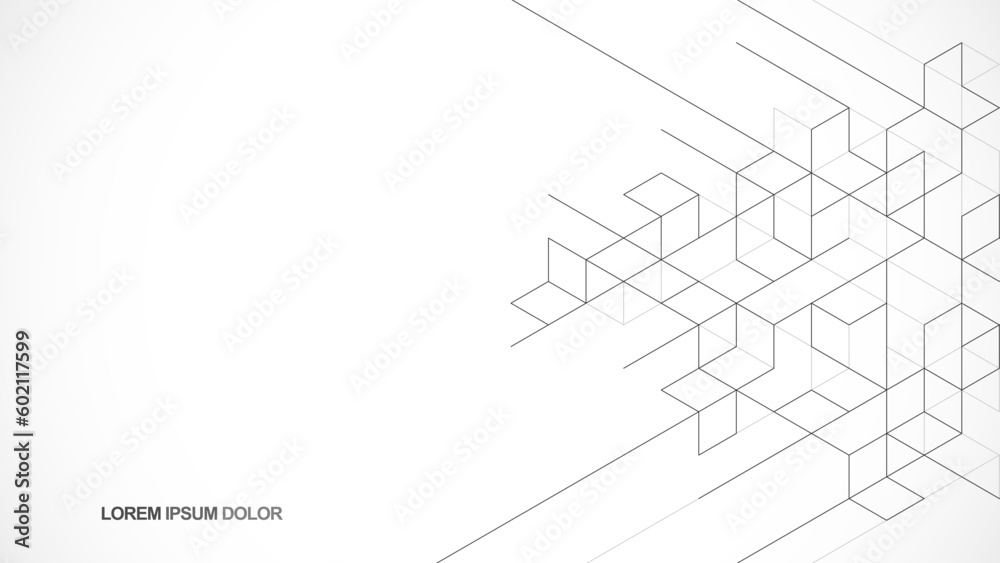 Poster creative idea of modern design with abstract geometric background. minimalistic vector texture with 