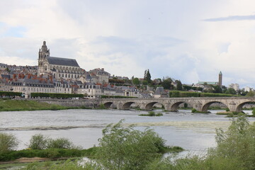 Vue d'ensemble de la ville, ville de Blois, département du Loir et Cher, France