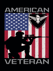 American Veteran T-Shirt design