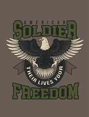 American Soldier T-Shirt design
