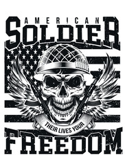 American Soldier T-Shirt design
