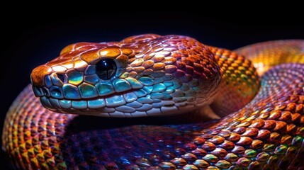 Rainbow Boa. Generative AI
