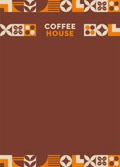 Design for coffee house. Templates for cafe and restaurant menus. Illustration with coffee branch. - 602122506
