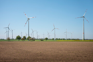 Windkraftanlage Windräder Natur Landschaft