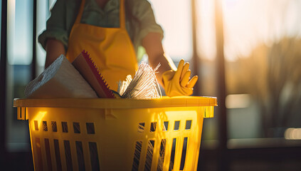 Transform Your Home with Our Trustworthy Cleaning Lady. generative ai