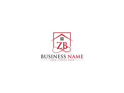 Modern Zb z&b Logo Art, Building zb bz Letter Logo Symbol For Your apartment