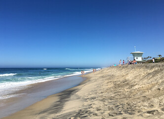 Carlsbad State Beach during summer in Carlsbad, California, USA