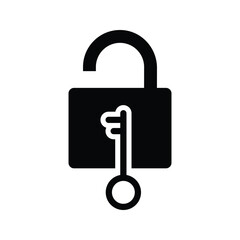 Lock and key icon.