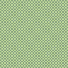 Checkerboard green vector seamless pattern. Geometric abstract background. Checkered surface design.
