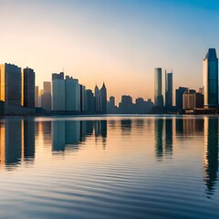 Fototapeta premium country skyline at sunset