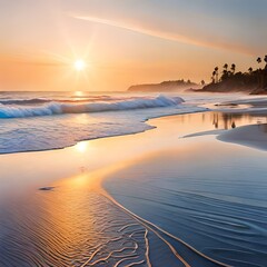 sunset over the sea