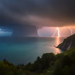 rainbow over the sea